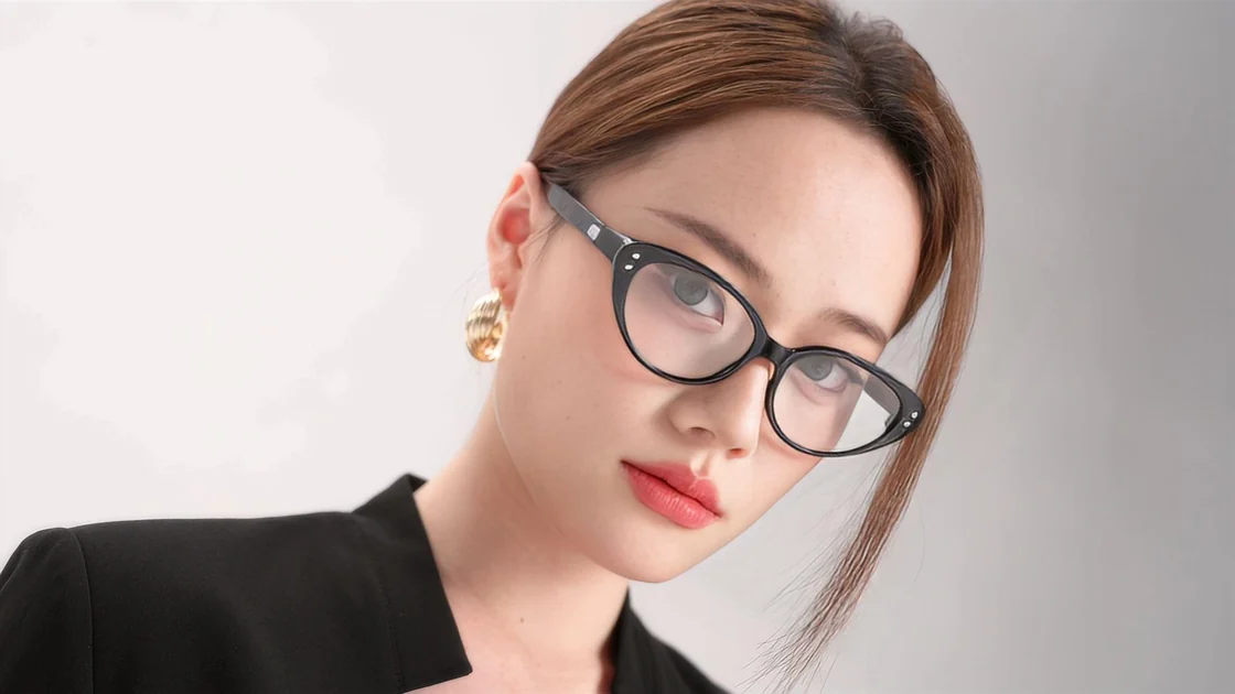 Mimosa AR99-MY cat-eye eyewear portrait styling reference