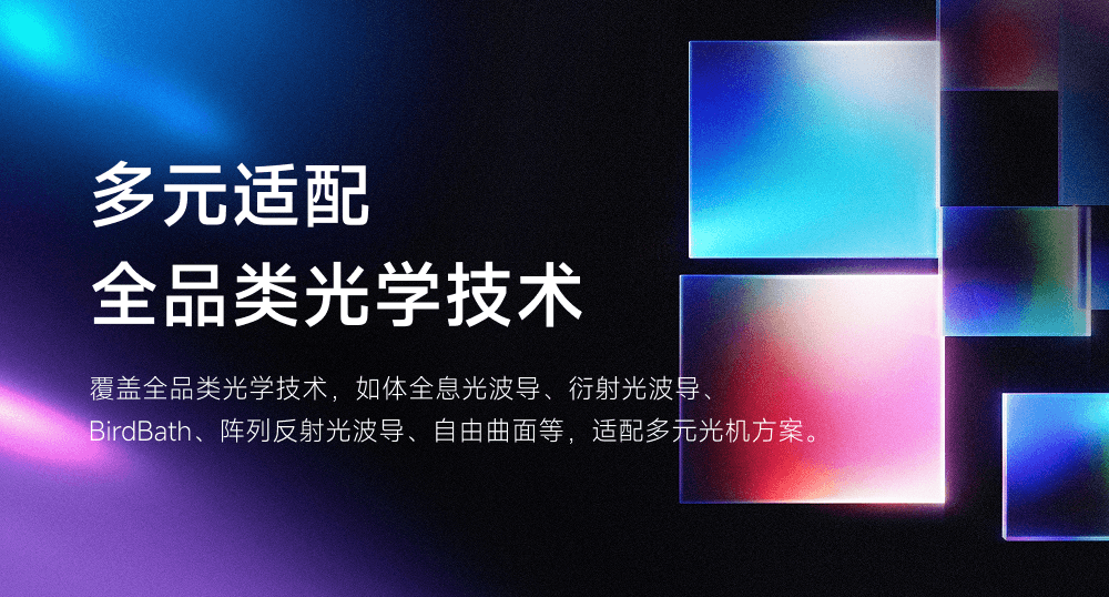 多元适配全品类光学技术示意图